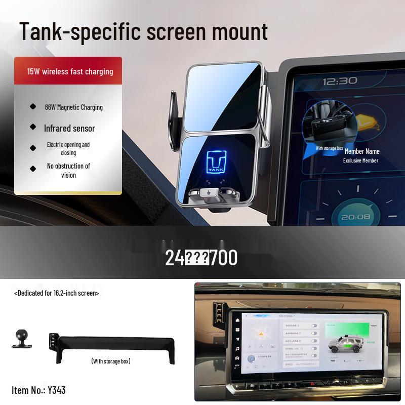 Tank 500 Vehicle Wireless Charging Phone Holder for 26 Models