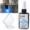 Clear UV Glue Ultraviolet Cure High Strength Adhesive for Glass Coffee Table Crystal Acrylic50g