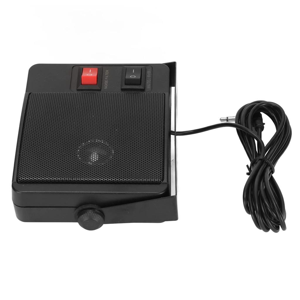 External Communication Speaker, Car Radio Speaker for Yaesu FT 1802M, FT 1807M, FT 1900R, Kenwood, 3.5mm Clear Sound, Mounting Stand Included