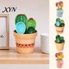 Coffee And Tea Measuring Spoons 4Pcs Flower Set, Ceramic Nesting Cups with Stand, Pot Spoon Set Cute Kitchen Baking Tool for Tea, Gift Bakers Utensil