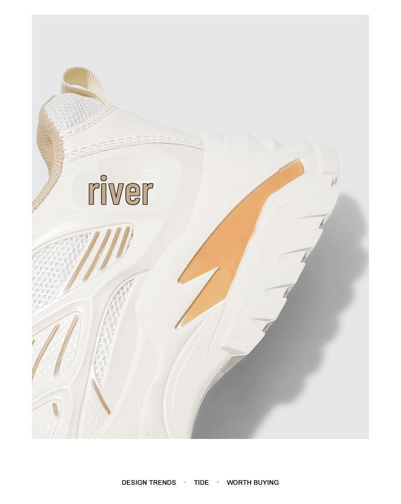 2025 Men's Summer Casual Mesh Sports Shoes - Breathable, Non-slip, Wear-resistant, Height-increasing Dad Style