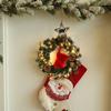 Christmas Wreath for Front Door Artificial Pine Wreath with Berries/Pinecones/Flowers for Holiday Indoor Outdoor Wall Window Porch Decor