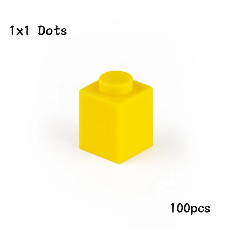 Non-Toxic Diy 1X1 Dots Building Blocks 100Pcs Thick Figures Bricks Size 1*1 Dot Compatible With 3005 Educational Creative Toy For Children