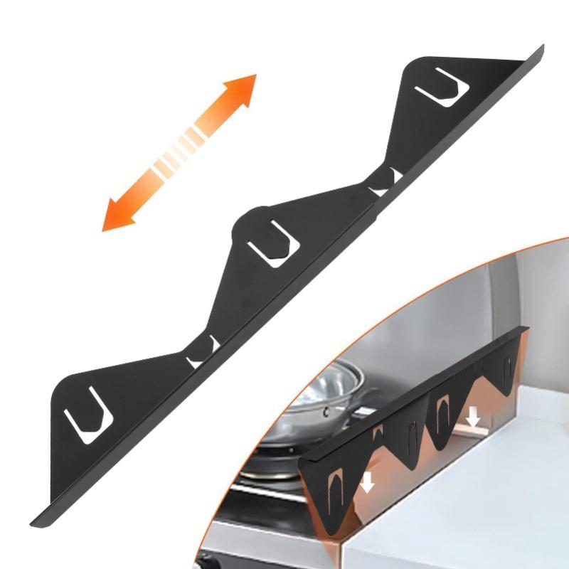 2PCS Stove Gap Cover Stainless Steel Retractable Stove Gap Filler Guard For Kitchen Counter Side Gap