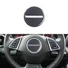 Luxury Car Carbon Fiber Center Steering Wheel Cover Decal For Camaro 2016-