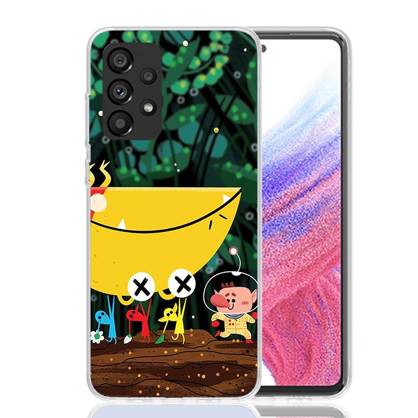 Game P-PikminS 4 Phone Case For Samsung Galaxy A52 A32 A22 A12 A02S A50S A30S A51 A31 AA71 Note 20 Ultra 10 S10 Plus Galaxy A52