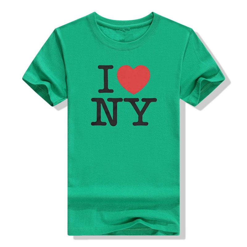 Ich liebe NY Damen Herren Unisex T-Shirt Tops Ich liebe New York T-Shirt Sprüche Zitat Buchstaben Bedruckte Outfits Streetwear Stil