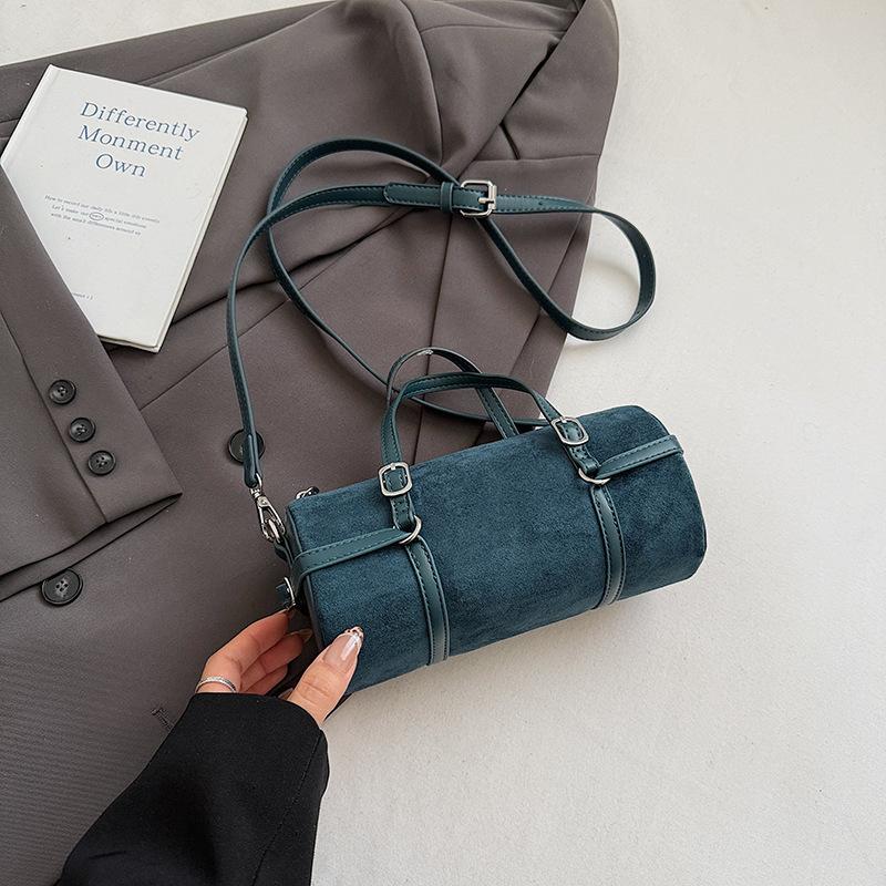 Mode handgedragen bowlingtas dames herfst nieuw eenvoudig niche trend forens schouder messenger dames tas
