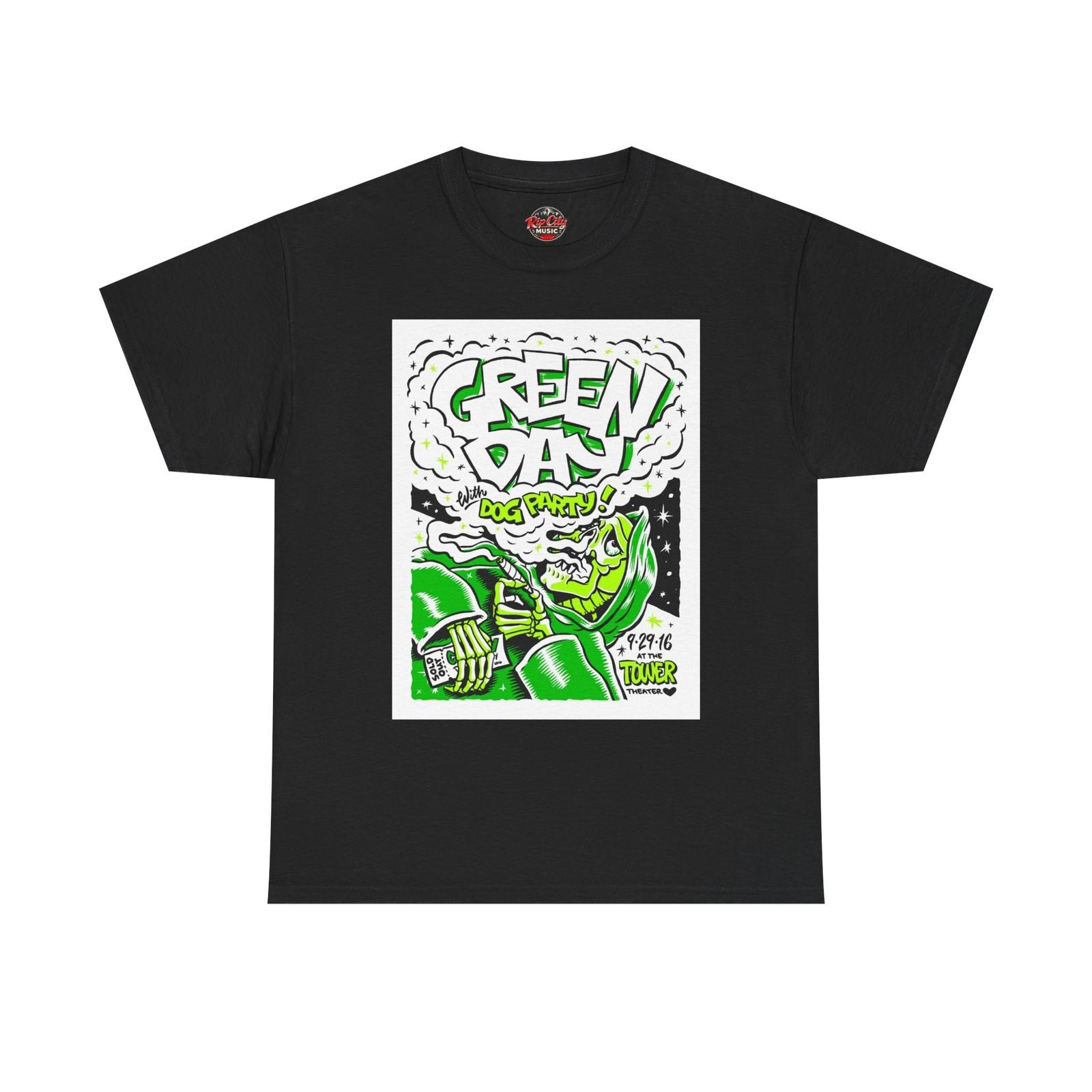 Green Day Sep 29 Tower Theater Upper Darby PA Retro Concert Poster T-Shirt XXXXL