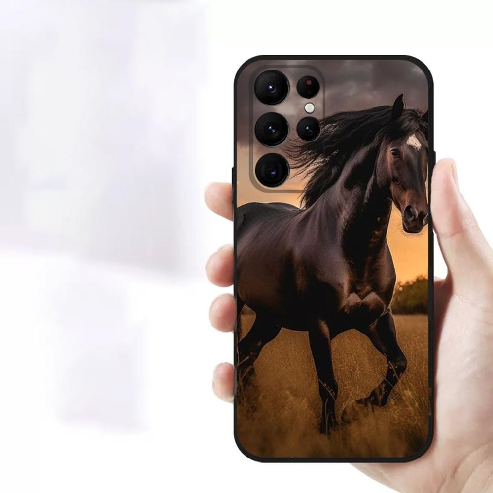 Horse Ultra-Thin TPU Phone Case for iPhone 6-16ProMax/SamsungS7-S24Ultra/Redmi13TPro - Shockproof,Scratch-Resistant,RaisedCameraSafe Cover