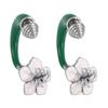 Elegant 3D Camellia Studs Earrings Portable Accessory for Women Stylish Gold Tone with Stainless Steel Materials