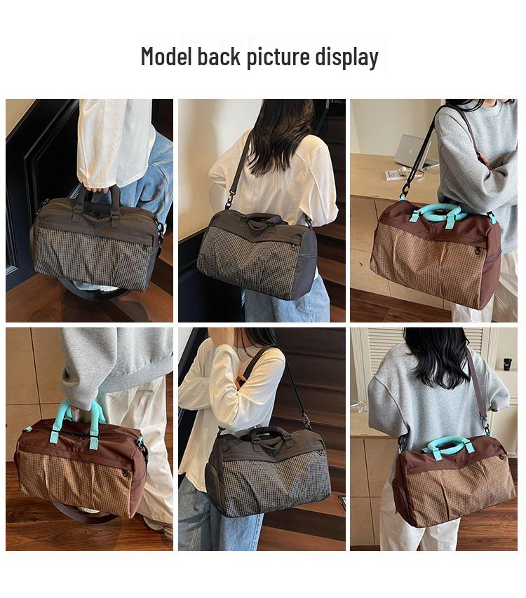 Women's Large Capacity Travel & Fitness Bag with Shoe Compartment