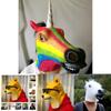 Arklio Galvos Kaukė Helovino Cosplay Kostiumo Aksesuaras Suaugusiems Baisi ir Realistiška