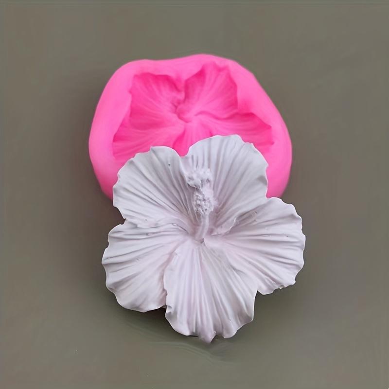 1pc 3D Silicone Flower Chocolate Mold Flower Shape with Detailed Petals, Reusable Mold for DIY Baking, Cake Decorating, Chocolate Silicone Mold