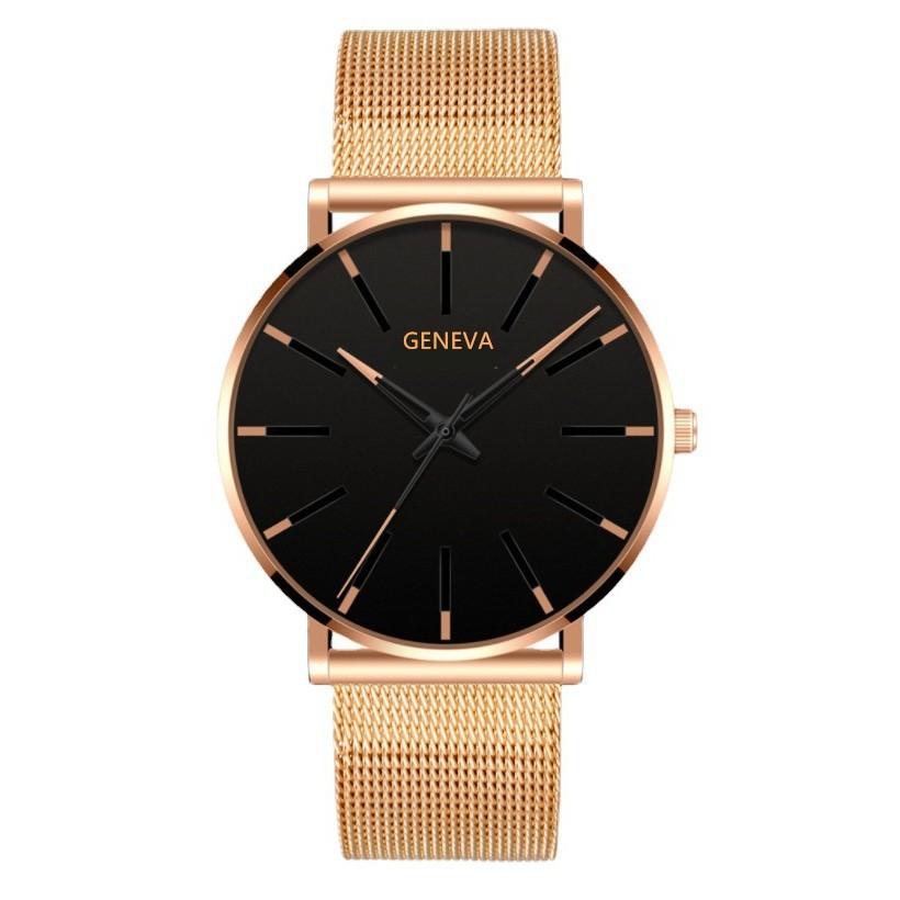 Fashion Blue Needle Men'S Watch Men'S Watch Quartz Watch Mesh Belt