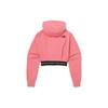 The North Face Lockeres Kapuzen-Kurzarm-Sweatshirt mit Reißverschluss Damen Oberteile Rosa NJ5JP80L