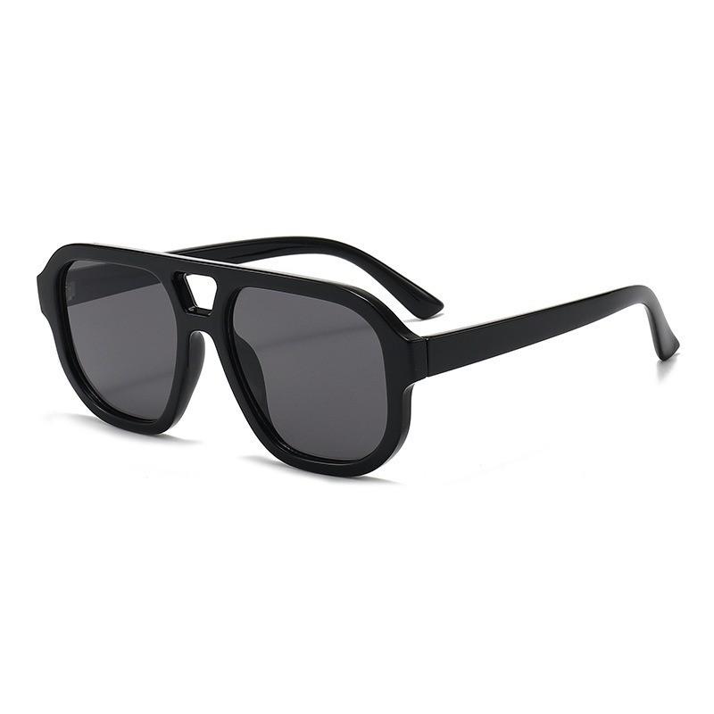 Retro Chic Oversized Square Sunglasses For Women Men Uv400 With Green Lenses And Leopard Frame