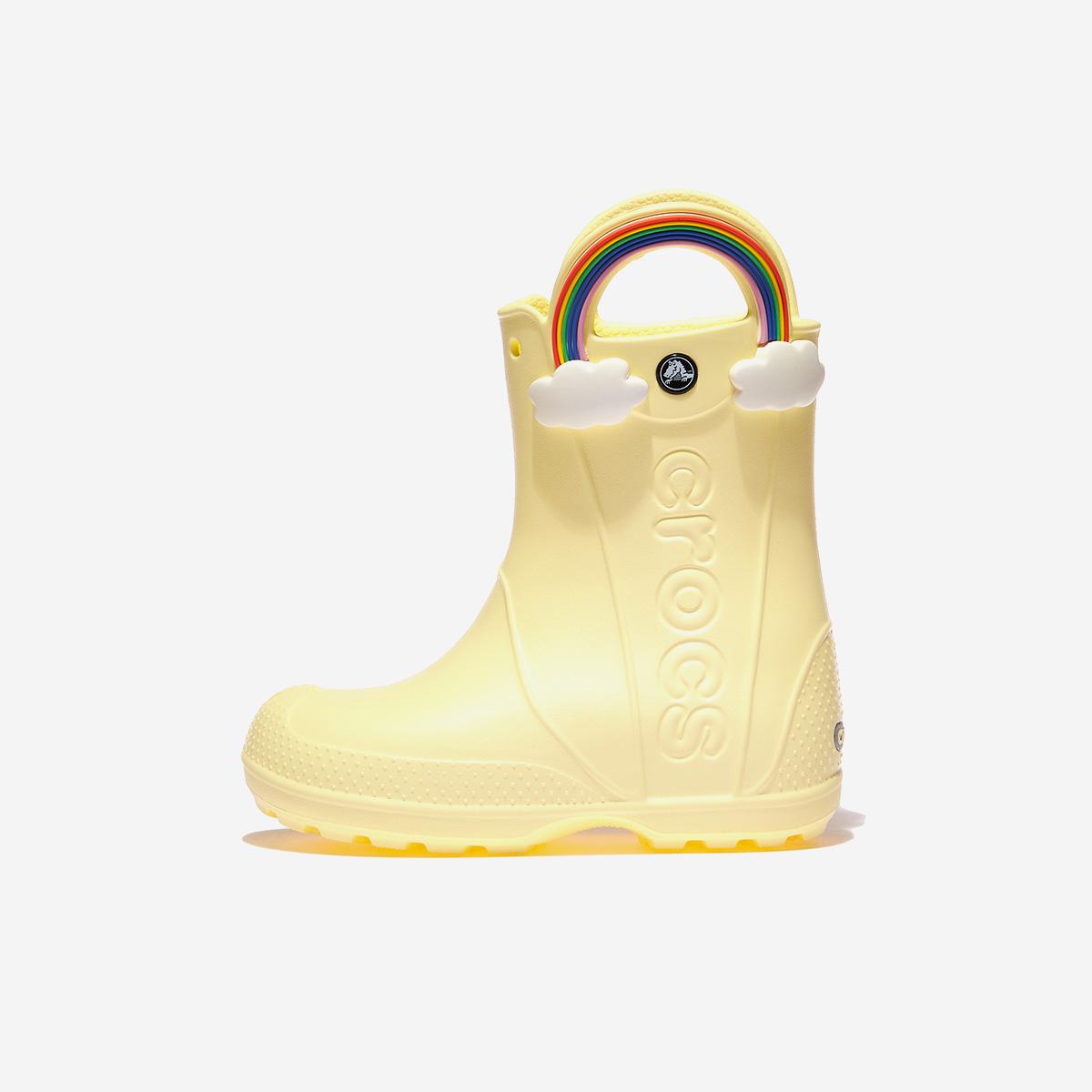 

[Crocs] Handle It Rainbow Rain Boots Kids, CRS211117, 1010112911, Popular Korean Shoes 175