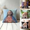 Nordic Style Nicolas Cage Rabbit Cushion Cover Square Pillow Bedroom Sofa Leisure Comfort Living Room Home Decoration X