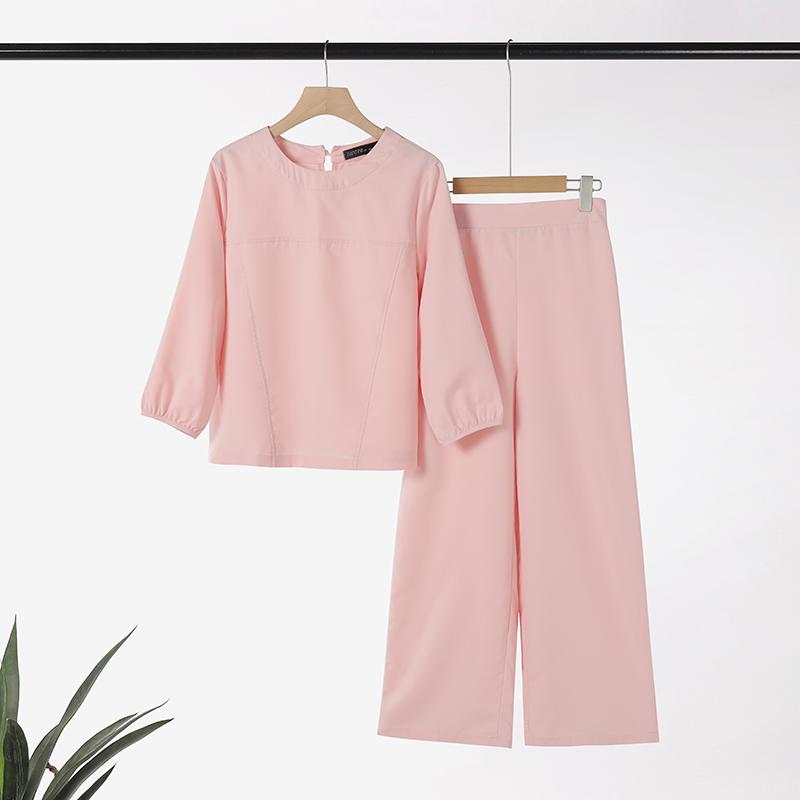 

ZANZEA Женские повседневные комплекты из блузки и брюк с рукавом 3/4 из двух предметов 5XL