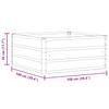 Plant Pot Light Grey 100 X 100 X 45 Cm Steel