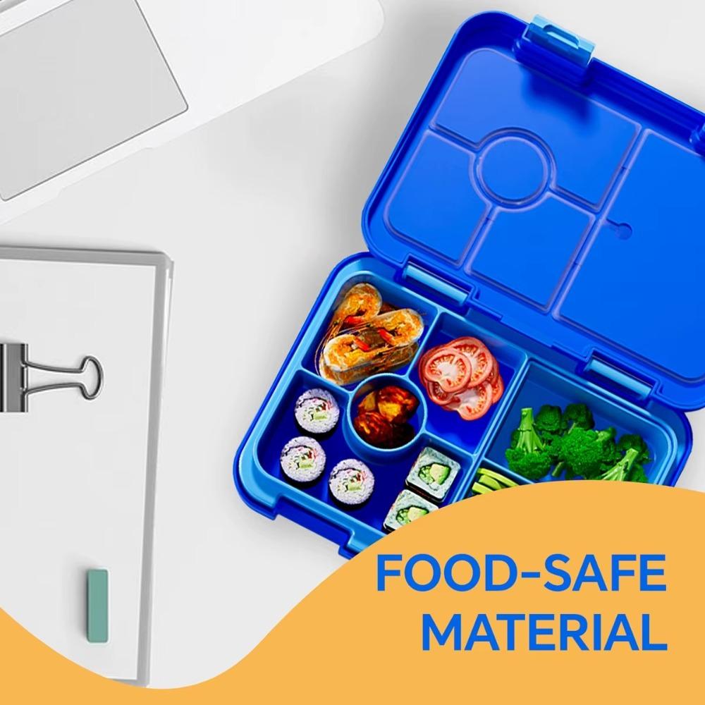 Divided Microwave Oven Bento Box 810ml Leakproof Storage Box Double-layer Food Container