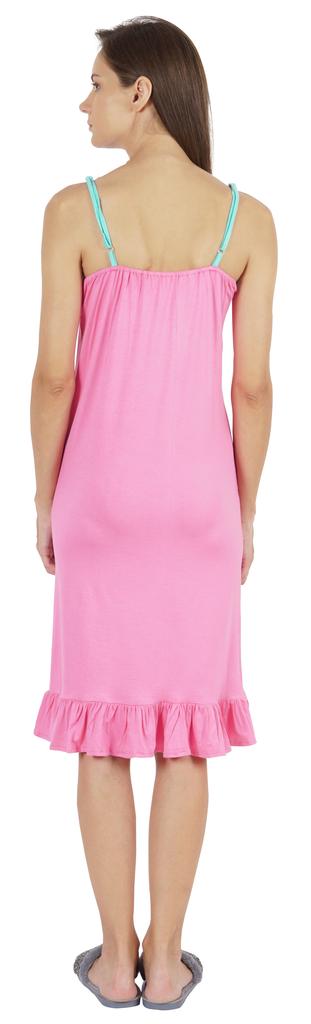 Inkmeso Solid Women  s Spaghetti Strap Nightwear Sleeveless Chemise