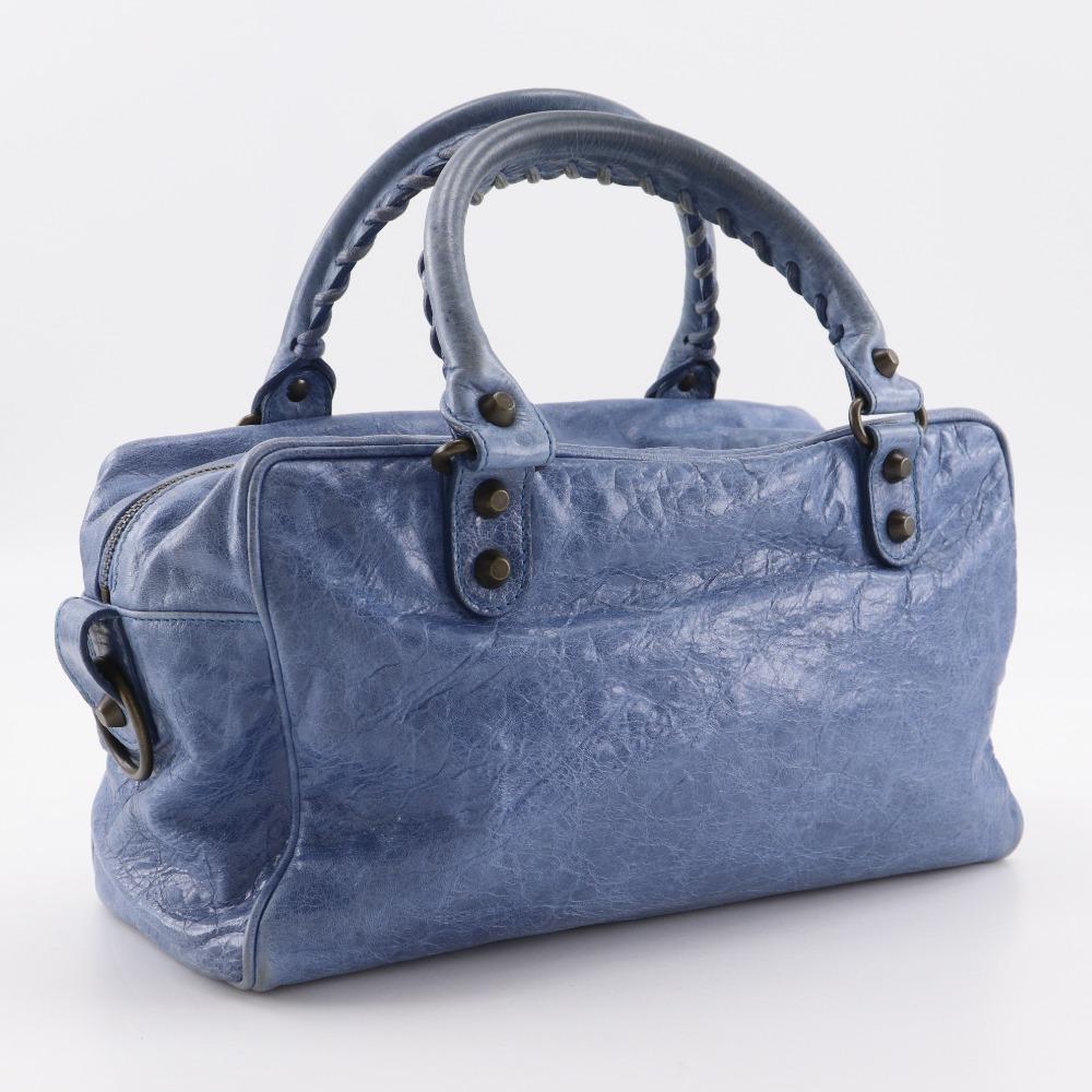 BALENCIAGA The Twiggy Handbag 145964 2WAYShoulder Blue leather Women Used