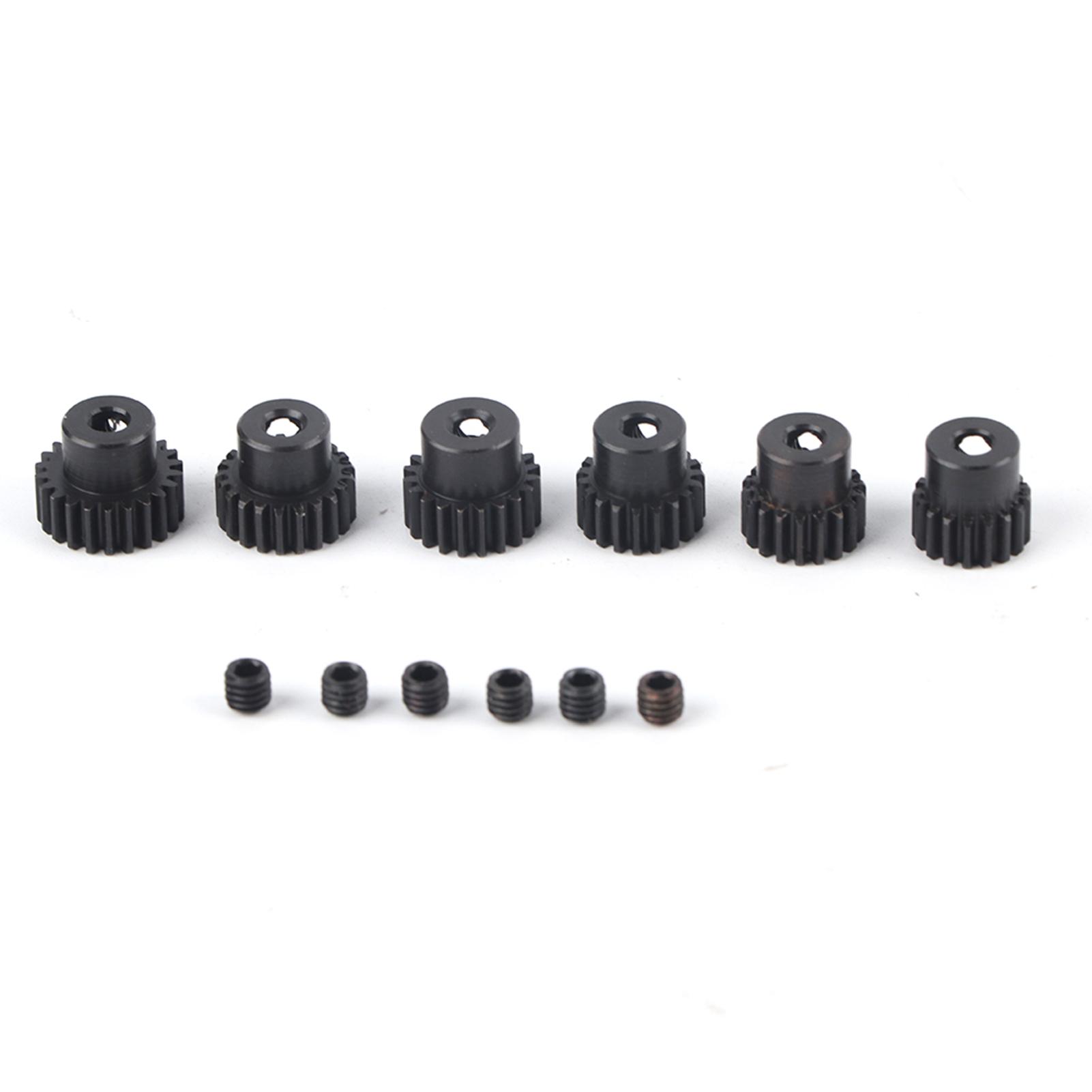 

6pcs 48DP cent3.175mm 17T22T Motor Pinion Gears Parts Set Kit for 110 RC Car Motor