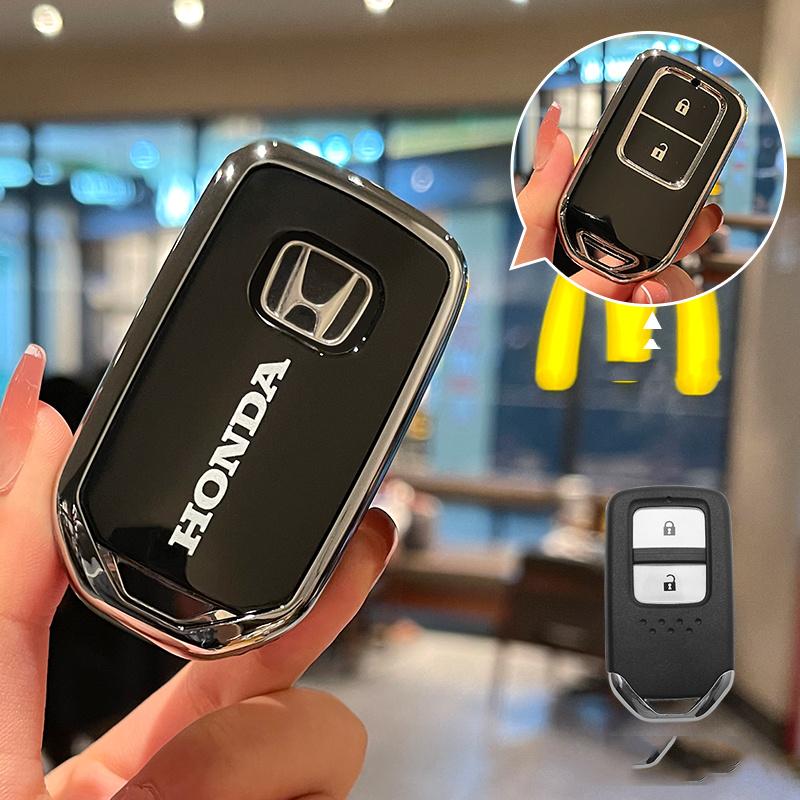 

TPU Car Smart Remote Key Case Cover Protector Shell For Honda Civic CR-V HR-V VEZEL JAZZ Accord Jade Crider Odyssey 2015-2018