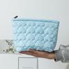 Large Capacity Cosmetic Bag Women Fashion Soild Heart Quilting Handbag Portable Travel Lipstick Makeup Organizer Storage Bags