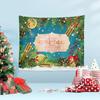 Christmas Tapestry Cross-border New Christmas Party Hanging Cloth Santa Claus Background Fabric