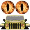 3D Beast Eyes Headlight Stickers for Jeep - Fun Universal Car Decals