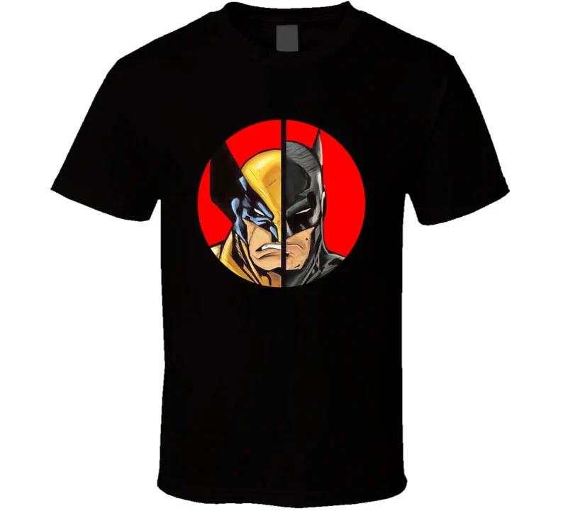Bat Half And Half Wolverine Vintage Retro Style Tshirt And Apparel T Shirt S