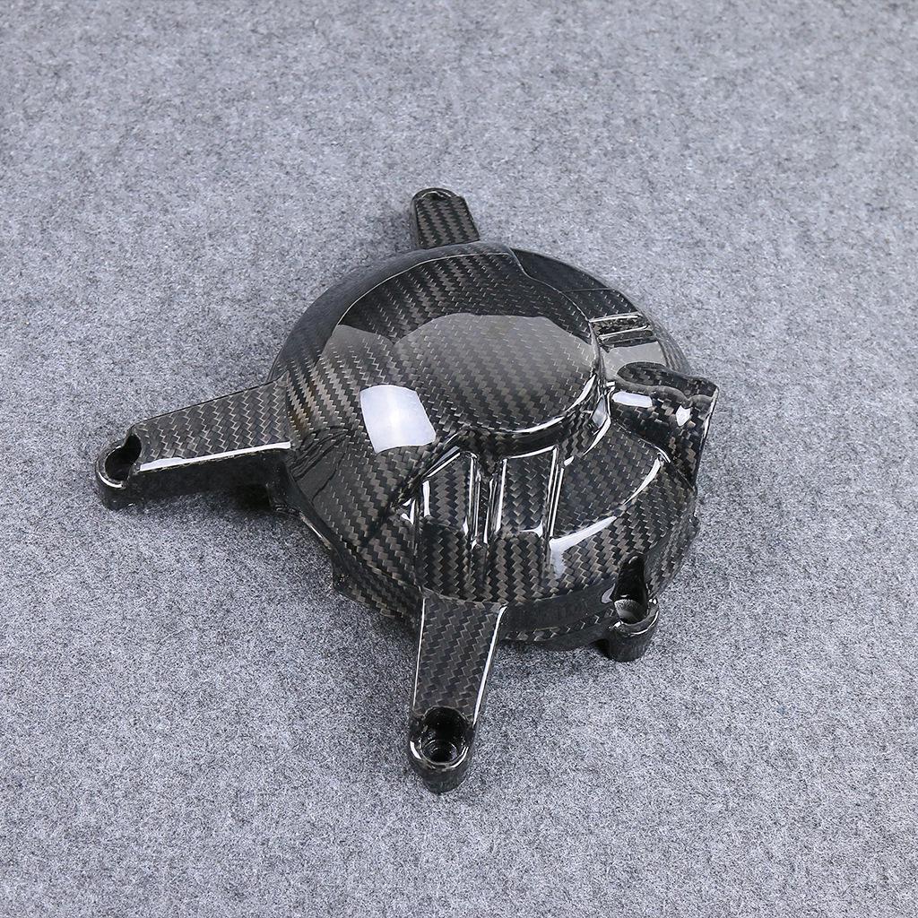 Yamaha R3 Carbon Fiber Engine Cover - Modified Protective Motorcycle Accessory 3K Dry Carbon.