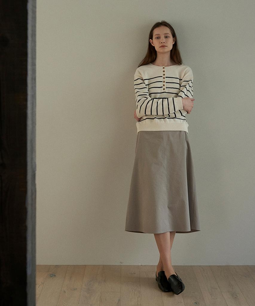 Yulago Plain Cotton Skirt