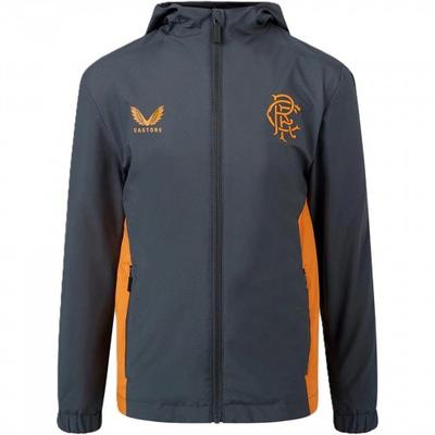 Castore Boys Rangers FC Hooded Coach Jacket