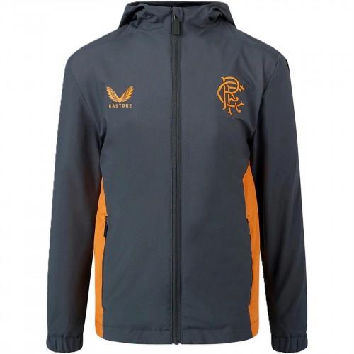 Castore Boys Rangers FC Hooded Coach Jacket