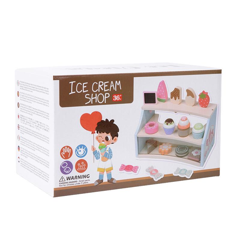 Children s Wooden Ice Cream Shop Playset