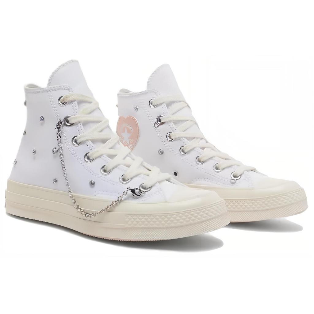 Converse 1970s Comfortable Minimalist High-Top Canvas Shoes Unisex Sneakers White A10304C