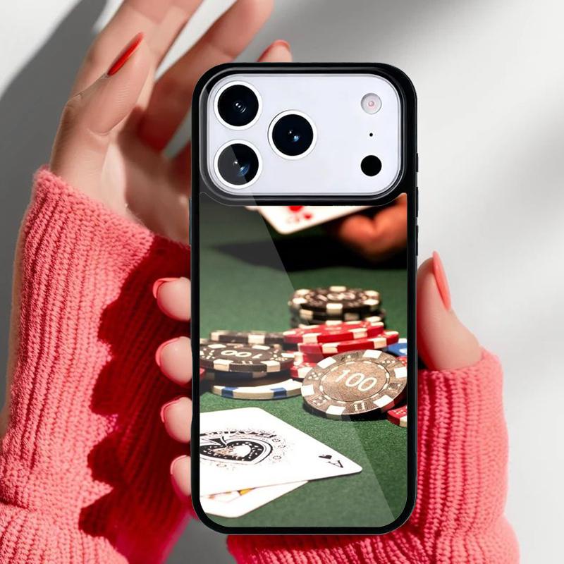 Dices Poker Casino Phone Case for iPhone 17 16 15 14 13 Pro Max Back Cover for 12 11 Pro Coque
