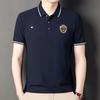 Men's High-Quality Embroidered Non-Iron Short Sleeve Polo Shirt - Casual Business Summer Top