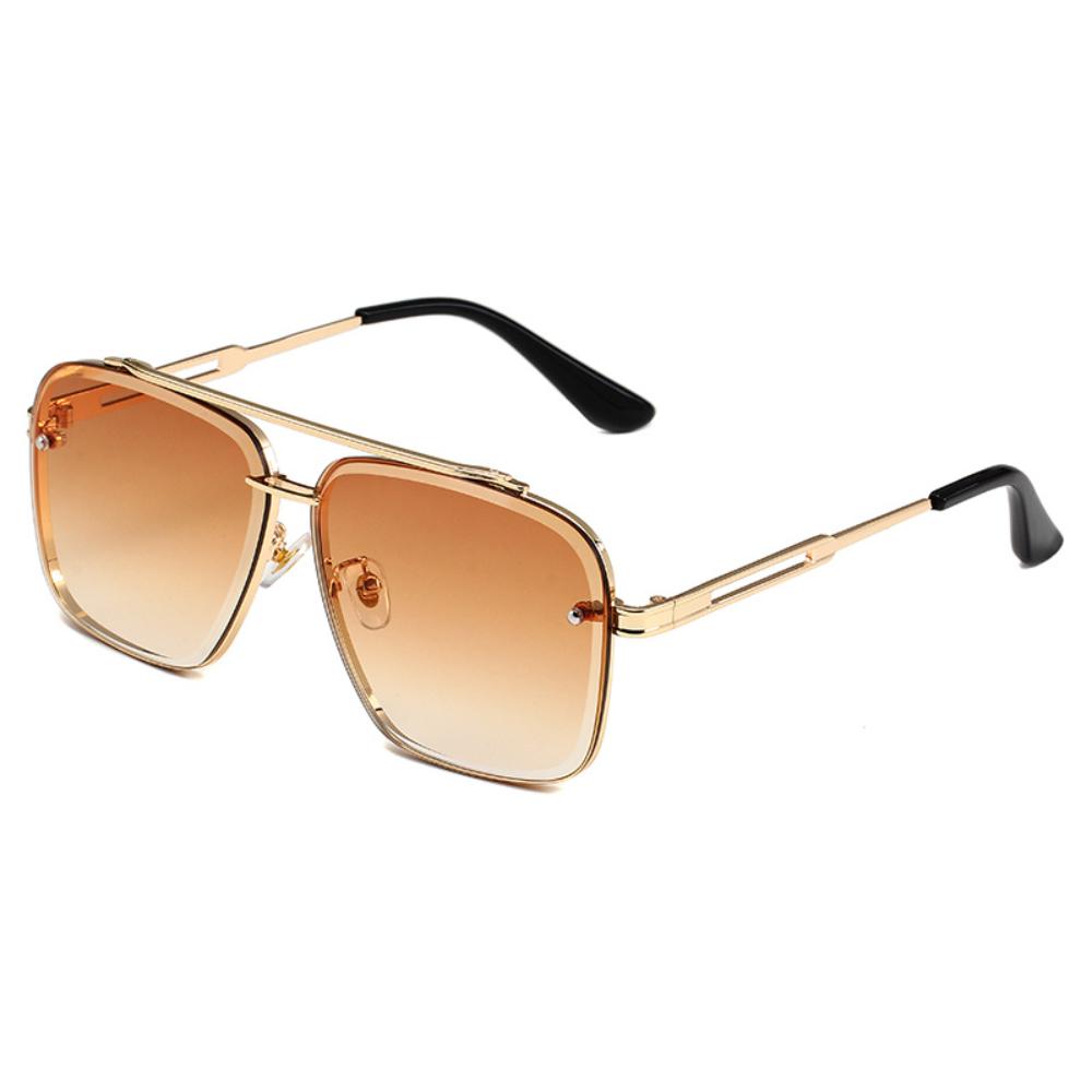 New Fashion Metal Square Sunglasses Men Women Vintage Luxury Brand Design Sun Glasses Female Shades Eyewear UV400 Oculos De Sol