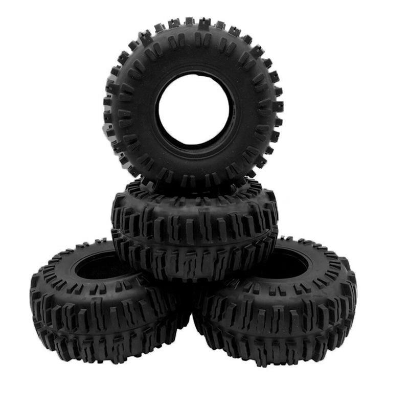 

22 Rock Rubber Crawler Tyre 4pcs Tires With Foam For Axial Scx10 Trx4 Wraith