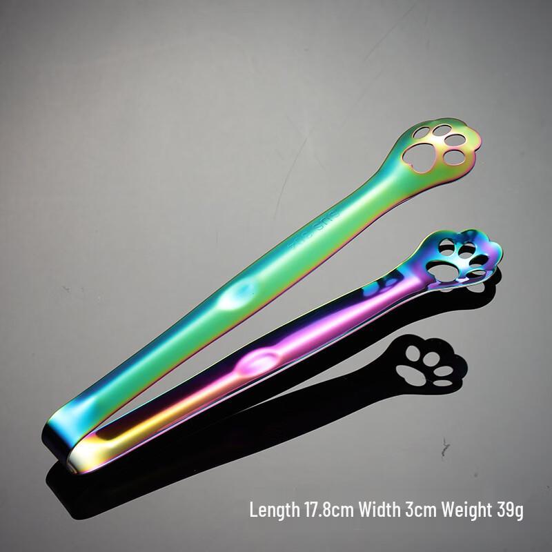 

Set of 10 Iridescent 304 Stainless Steel Cat Claw Multipurpose Tongs