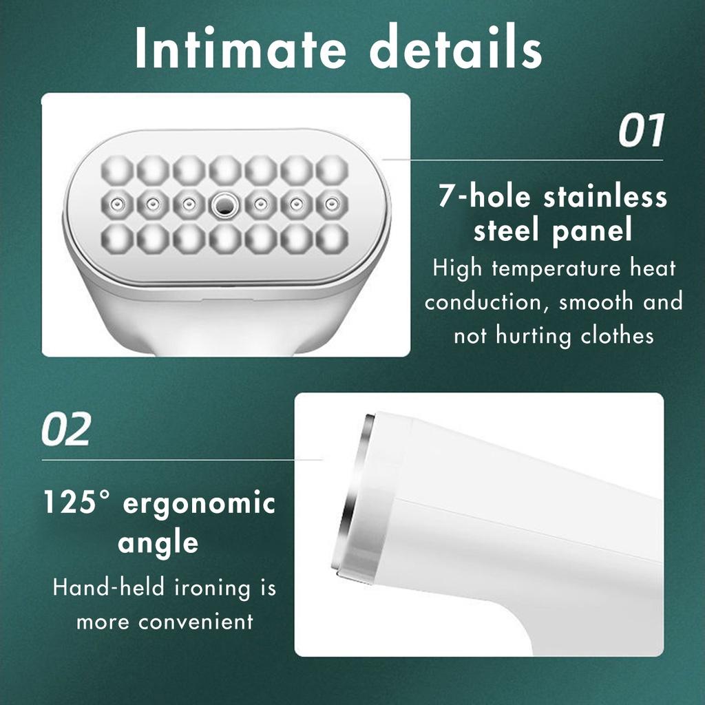 100ML 800W Portable Handheld Steamer Powerful Electric Garment Steamer Clothes Fast-Heat Steam Iron