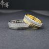S925 Sterling Silver Double Row Ring - Japanese & Korean Hip-Hop Trend, Women’s Popular Style