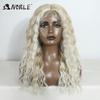 Noble Synthetic Lace Front Wig Long Curly 20 Inch Long Medium Part Lace Wig For Women Lace Front Wig Ombre Blonde Cosplay Wig