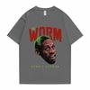 Hot New The Worm Dennis RodUnisex Graphic Tees Unisex Women Hip Hop Tshirt Boys Basketball Tshirt Male Loose T Shirts Unisex Streetwear