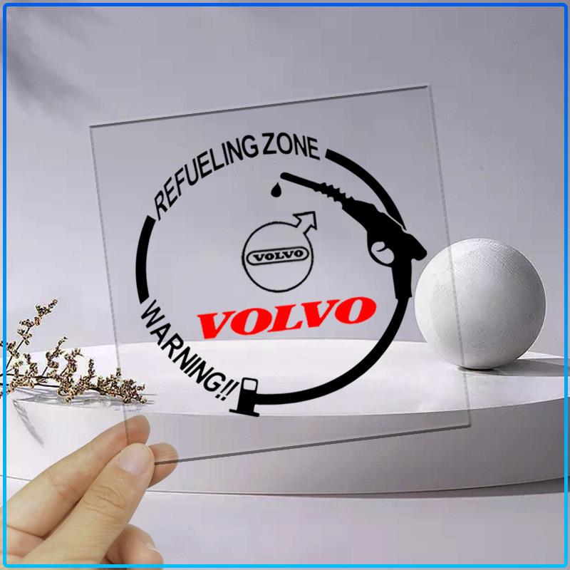 1Pcs Car Fuel Tank Cap Stickers Vinyl Fashion Decoration Decals For Volvo Rdesign XC90 S60 XC60 V70 S80 S40 V50 V40 V60 C30 S70